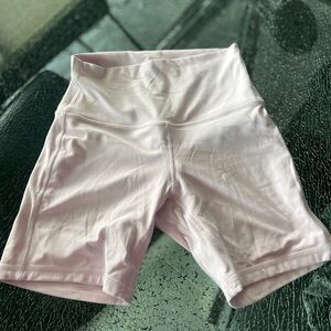 Vita Pink High Rise Lululemon Biker Shorts